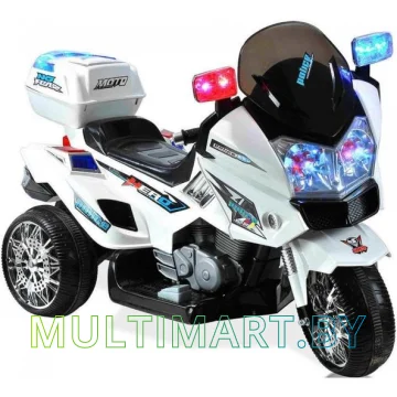 Электротрицикл Toyland Moto Police СН8815 (черный/белый)